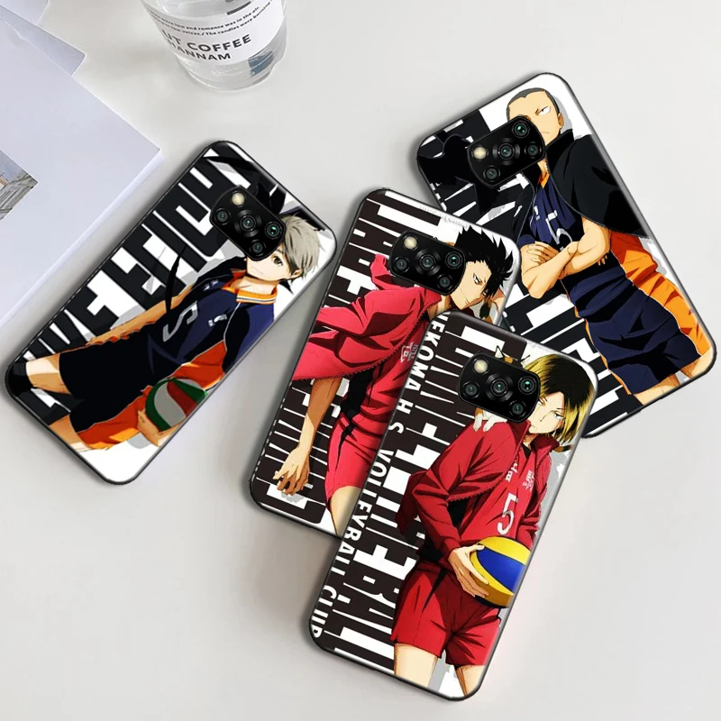 

Haikyuu Volleyball boy Anime Phone Case For Xiaomi POCO F3 GT X3 Pro X3 GT M3 M3 Pro POCO X3 NFC X3 hinata syouyou Soft TPU