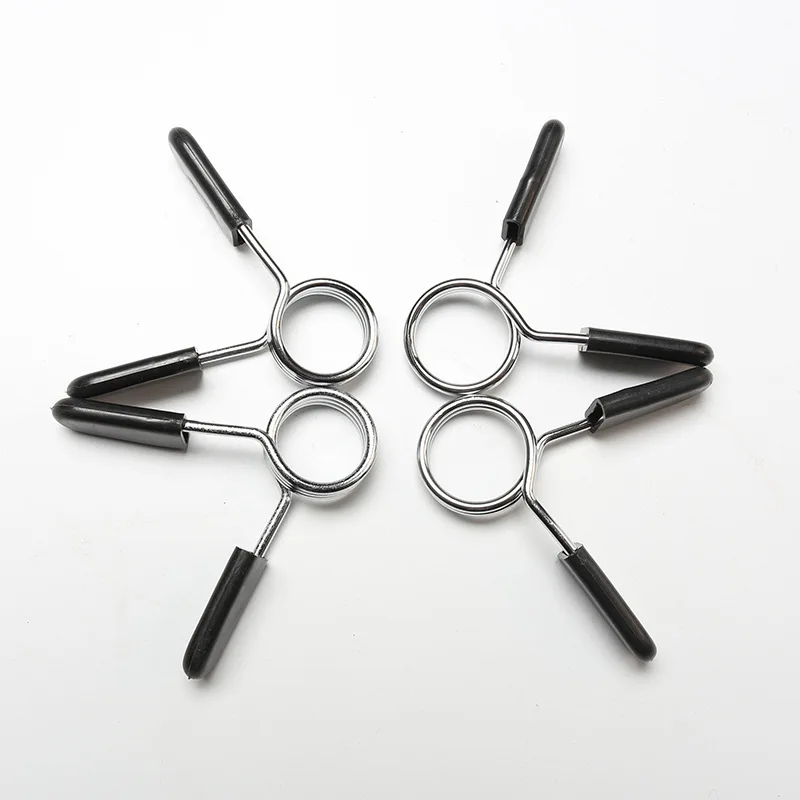 

25/28/30/50mm Barbell Clamp Spring Collar Clips Lock Gym Weight Dumbell Clips Lock Standard Lifting Fitness Accossories