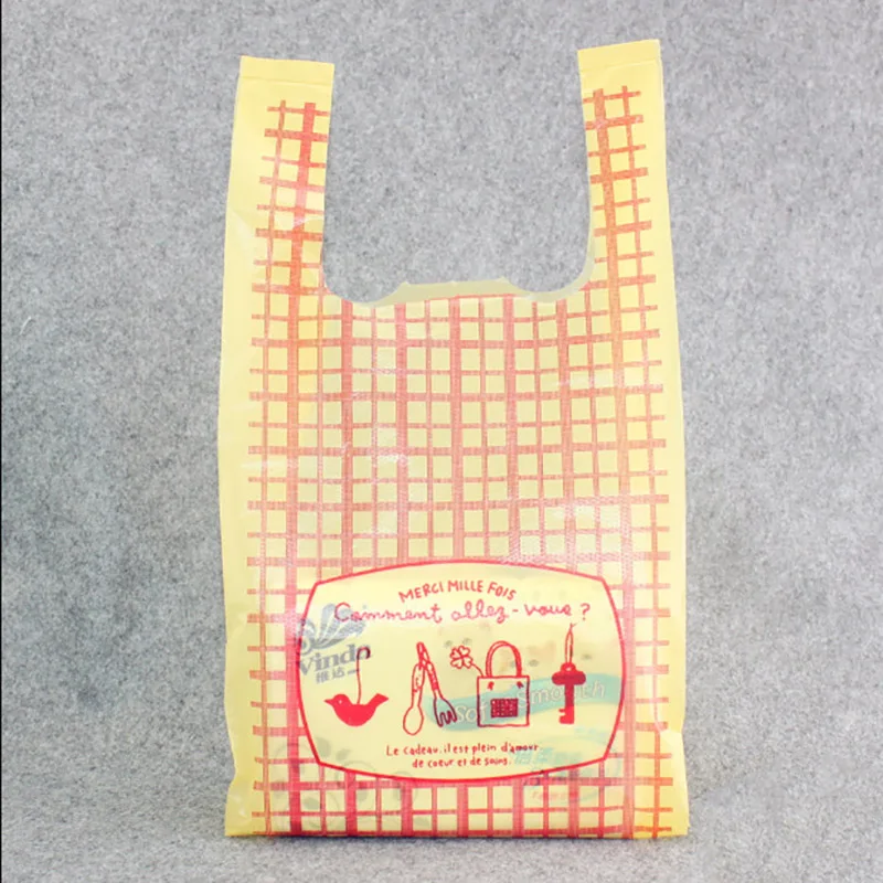 10 шт милые клетчатые пластиковые пакеты для супермаркета сладостей вечерние