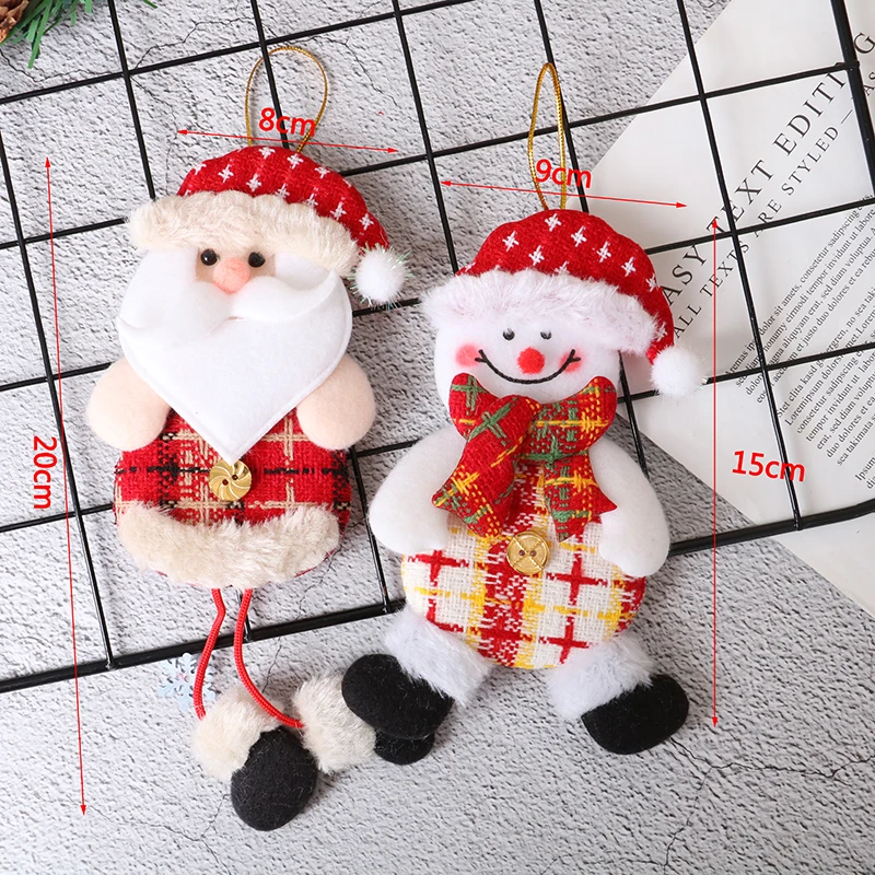 1pc Christmas Long Leg Santa Clause Snowman Elk Ornament Tree Hang Pendant Kids Toy Decor for Home | Дом и сад