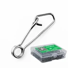 100 шт.коробка, рыболовные Вертлюги Из Нержавеющей Стали