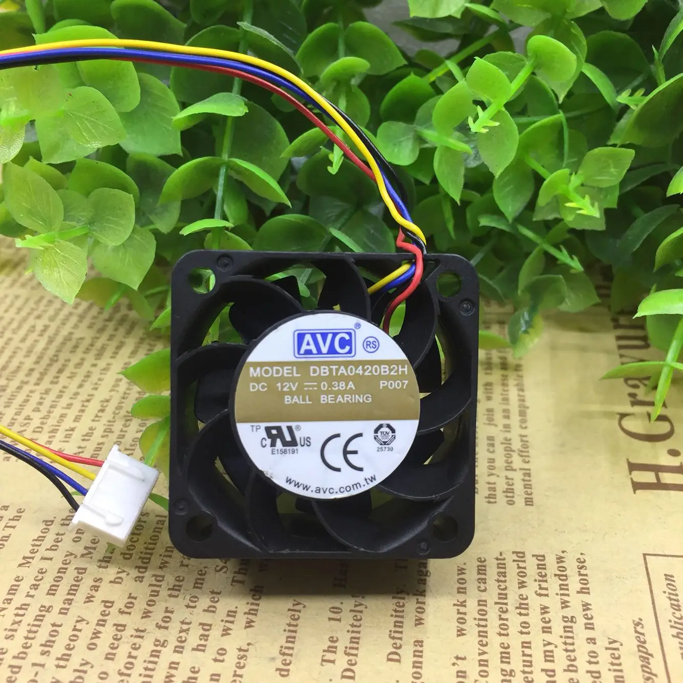 Для AVC 4020 4 см 12V 0.38A PWM Скорость Управление Максимальный расход воздуха Вентилятор