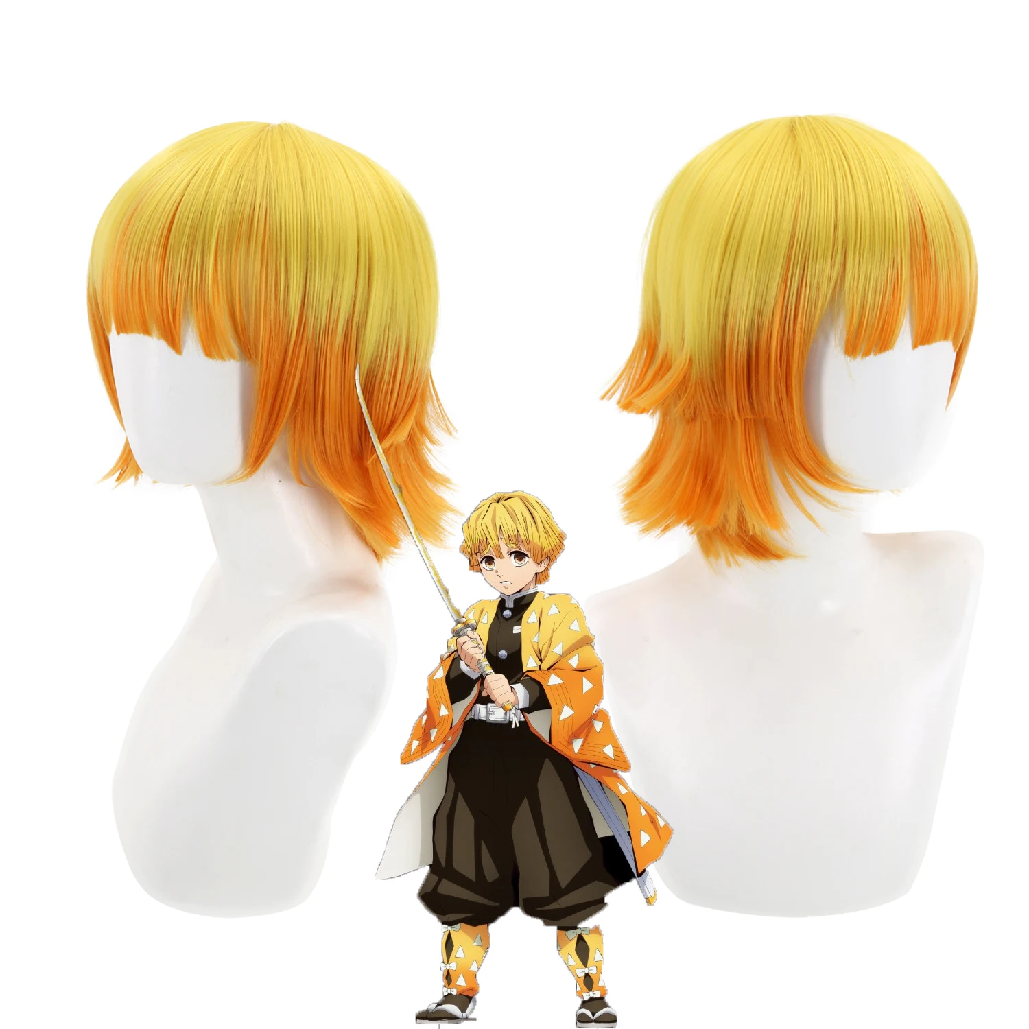 

Парик для косплея из аниме «рассекающий демонов», 30 см