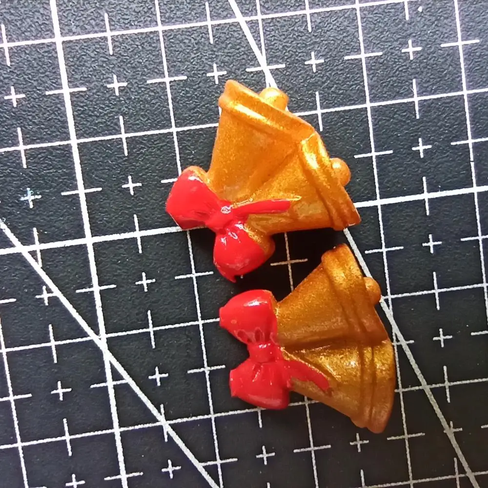 1 шт. полимерный однотонный Рождественский колокольчик 18 мм сказочный Садовый