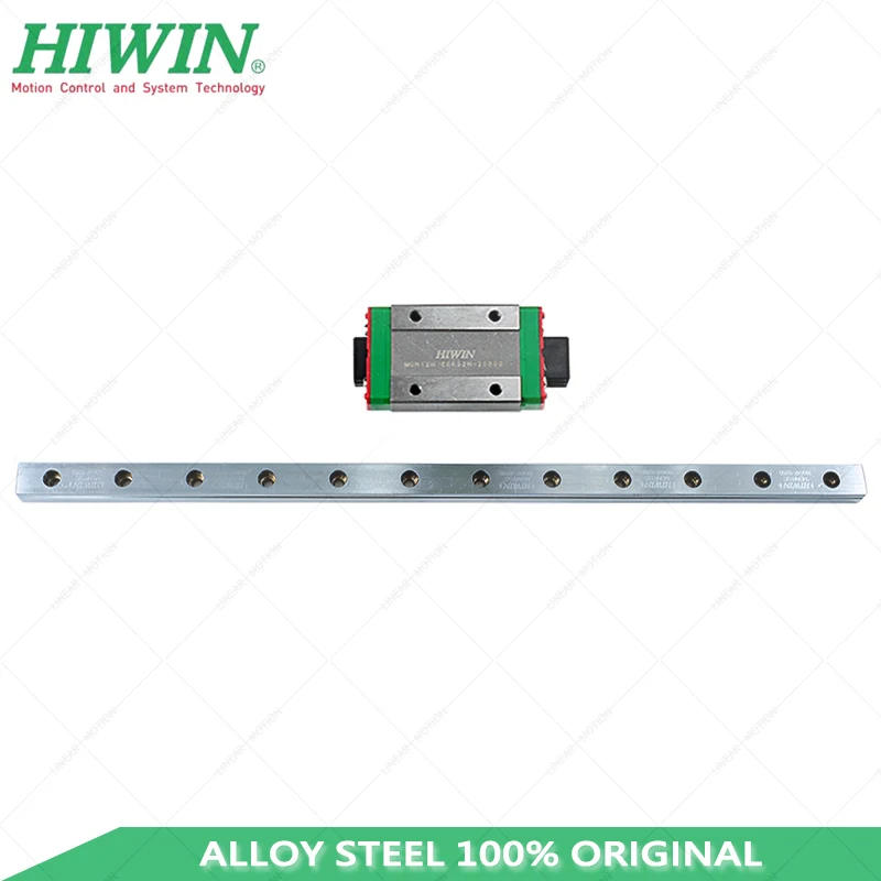 Free Shipping Alloy Steel HIWIN MGN12H carriage block with 12mm MGN12 linear guide rail 150mm 200mm 280mm 300mm 350mm 400mm |