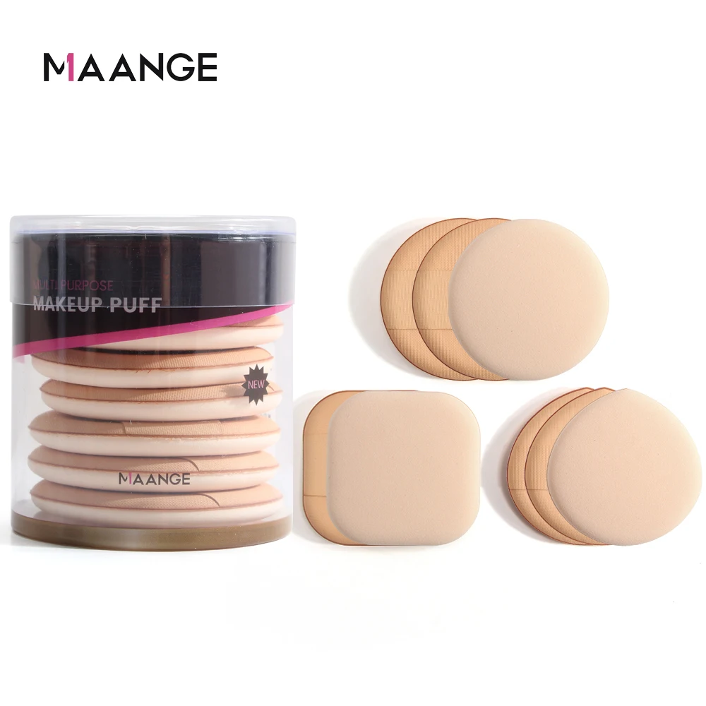 

5/6/8pcs Professional Round Shape Facial Face Body Powder Foundation Puff Portable Soft Cosmetic Puff Makeup Foundation Sponge