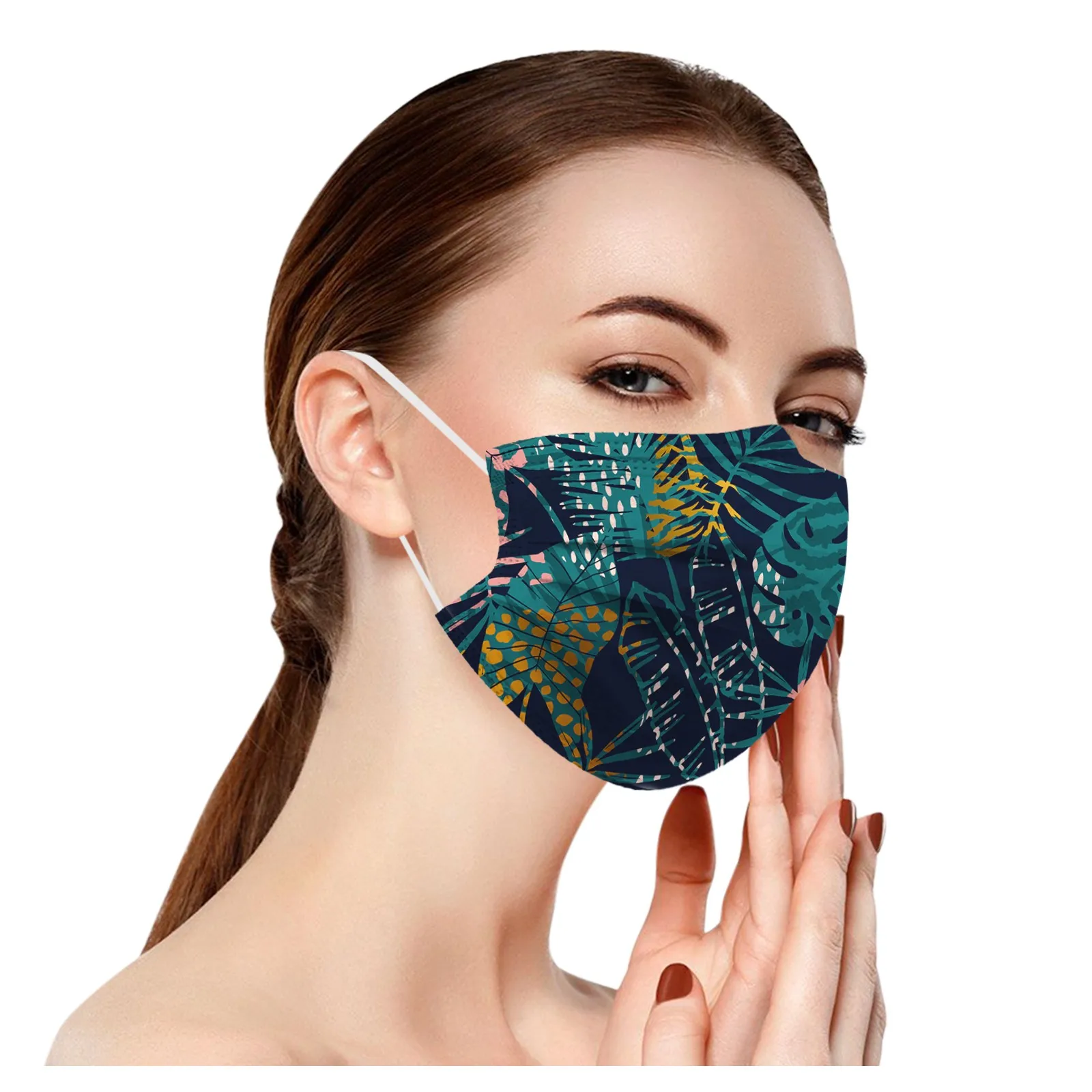 50 шт. летние маски для лица взрослых 3 слоя | Тематическая одежда и униформа