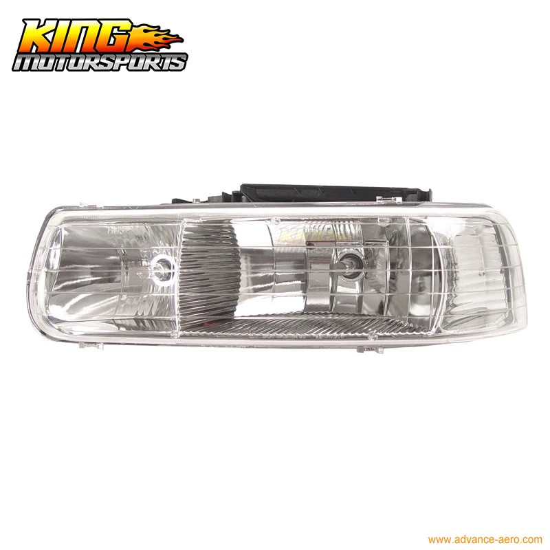 Подходит для ксенона HID 8000K 1999-2002 Chevy Silverado Хрустальная фара LH RH US Domestic Бесплатная