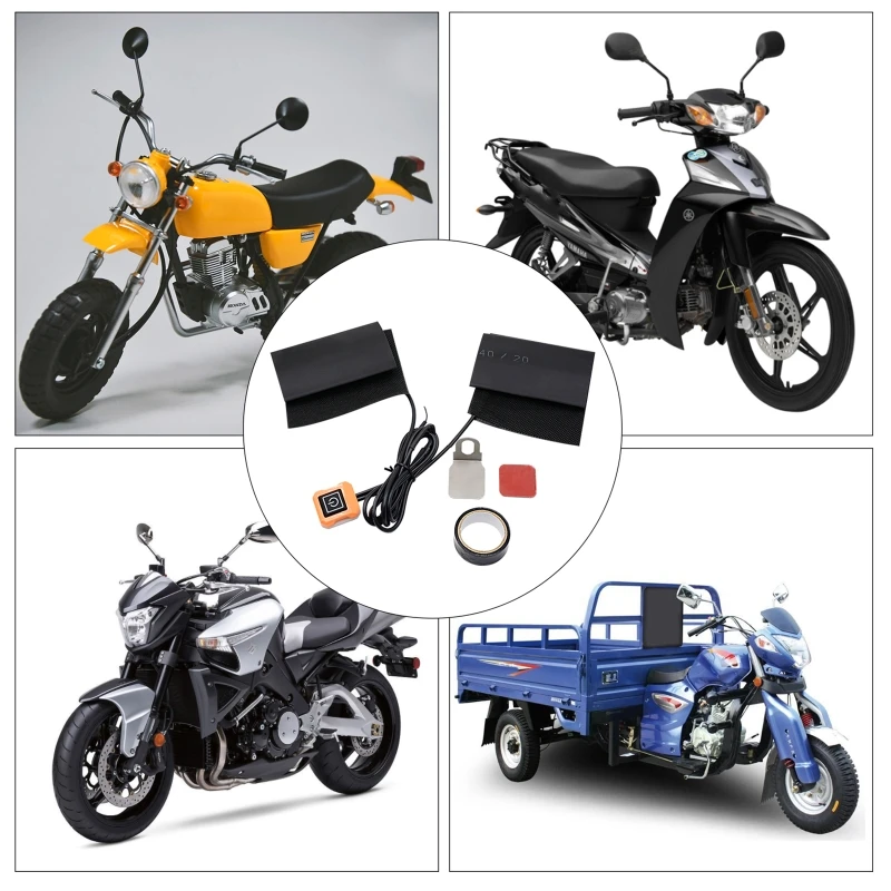 

Three-speed Temperature Control Motorcycle Heated Grips Handlebar Intelligent Electric Heated Hand Grips Dropship
