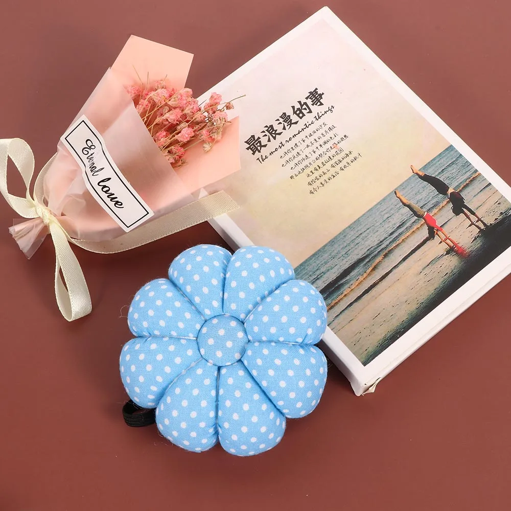 Швейная подушечка в форме тыквы хлопковая пуговица из ткани ремешок для вышивки