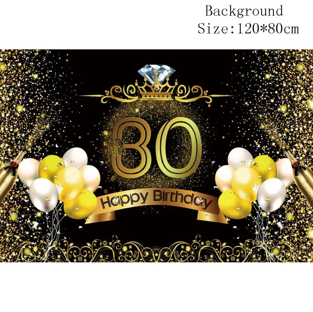 24 шт. 30/50/60th Happy Birthday Photo Booth Реквизит Маска; фотобудка 30 лет вечерние декоративная фотобудка NW06 - Цвет: 30