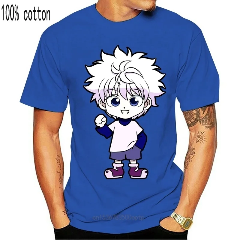 

Новая футболка Hunter X Hunter Аниме Killua Zoldyck, дизайнерские высококачественные хипстерские топы с принтом на заказ, с коротким рукавом