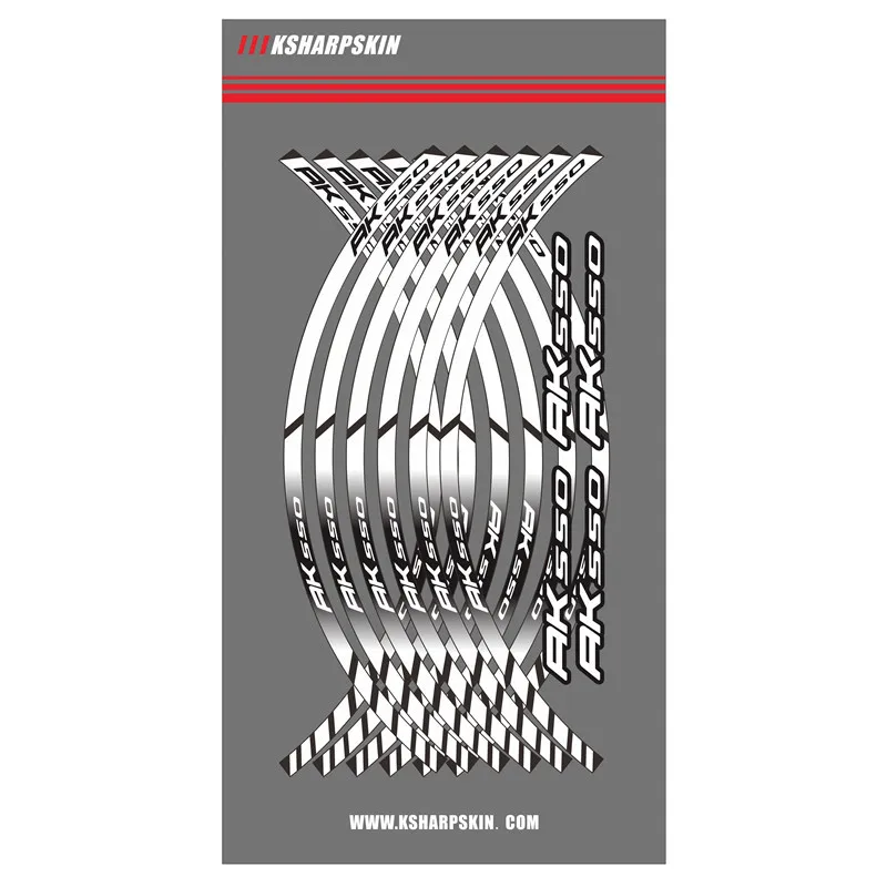 12 X Motorcycle outer ring sticker stripe wheel accessories decorative reflective decals Suitable for KYMCO AK550 ak 550 | Автомобили и