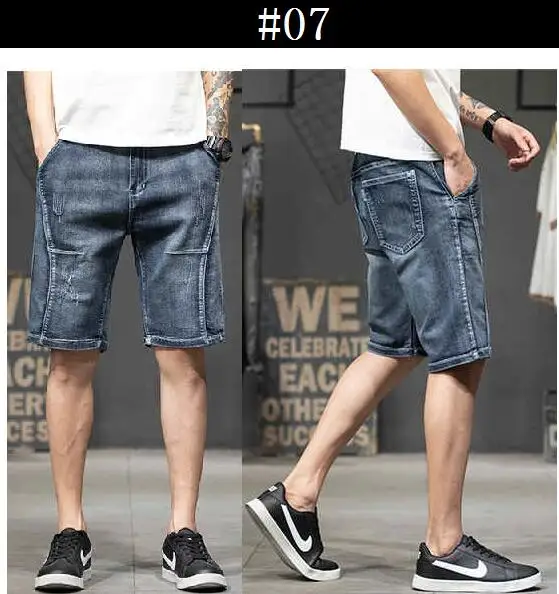 Brand Mens Jeans Denim Shorts Cotton Cargo Shorts Loose Baggy Bermuda Beach Boardshort Shorts More Styles