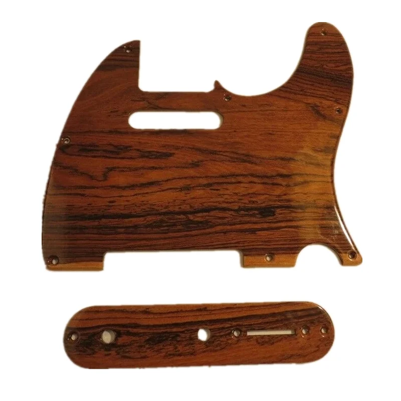 1set Hard wood Telecaster Guitar Tele Bocote (Ziricote) Pickguard Set #1707