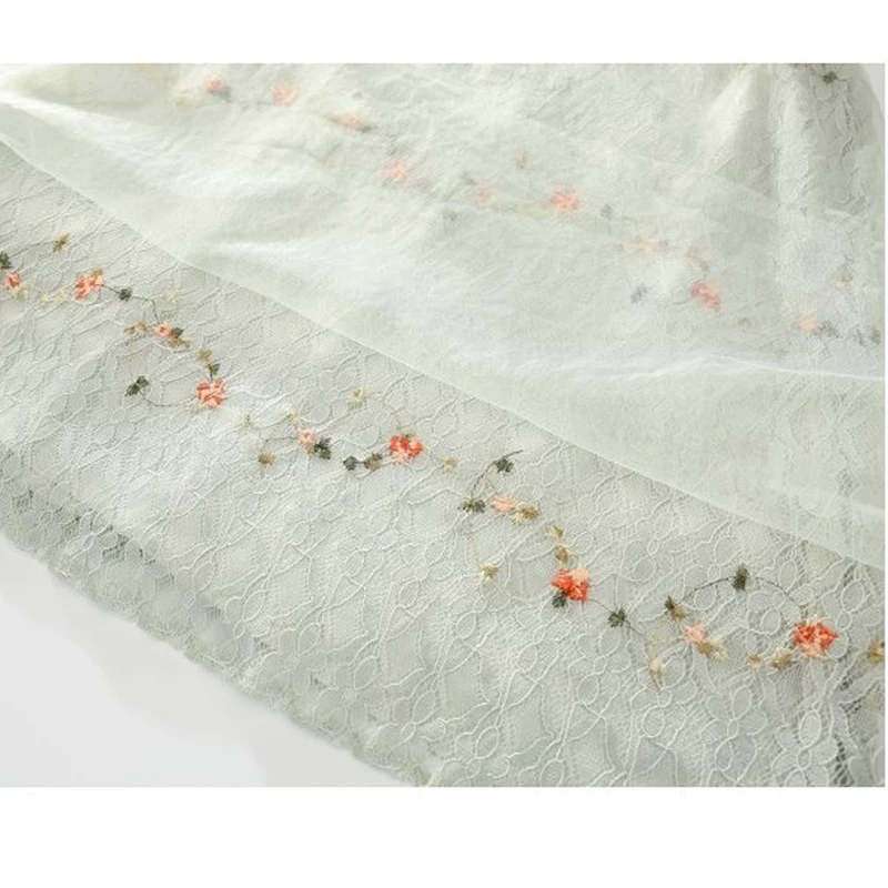 

Summer Girls Flying Sleeve Dresses Floral Sweet Kid Teenager Party Chinese Style Princess Dress With Cute Bag For Children 3-12t