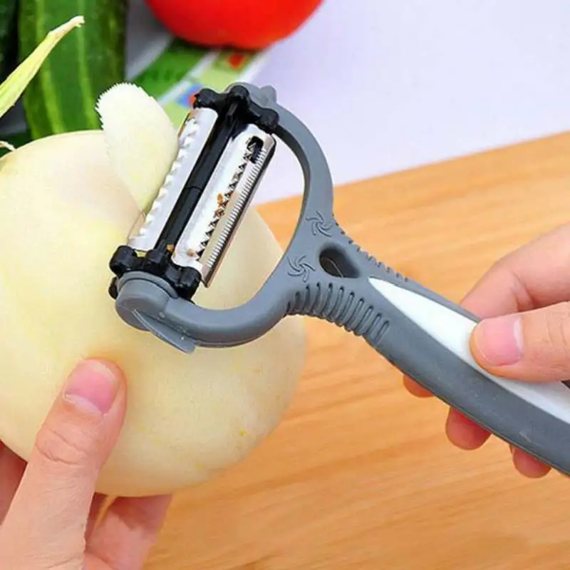 

Kitchen Accessories Potato Peeler Multifunctional 360 Degree Rotary Vegetable Peeler Cutter Melon Planer Grater Kitchen Gadget