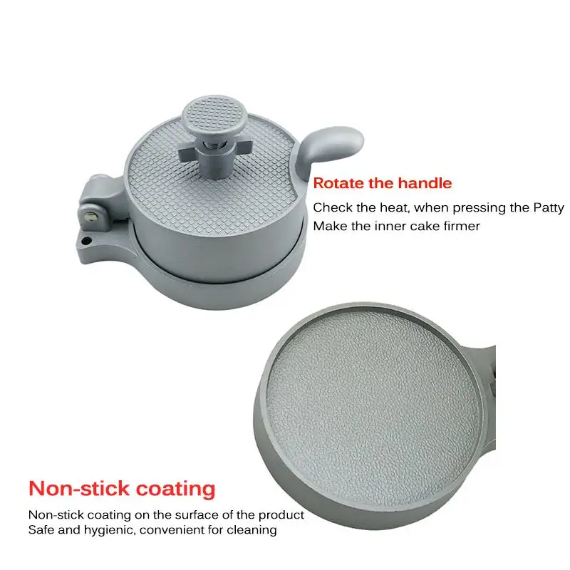 Откидные гамбургеры давление из алюминиевого сплава большое мясо гамбургера