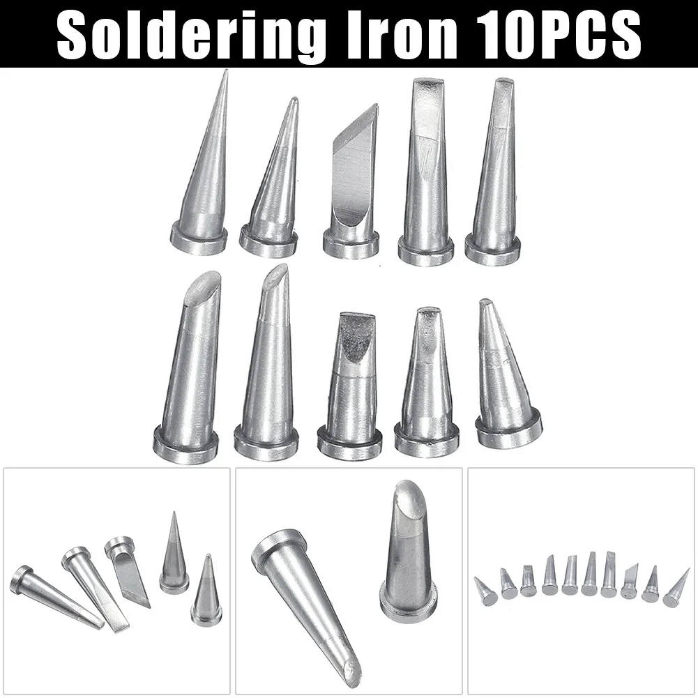 

10Pc Soldering Iron Tip Set For Weller WSD81 WD1000 WSP80 WP80 WSF 81D5 LT Tips Copper Electric Soldering Iron Tip