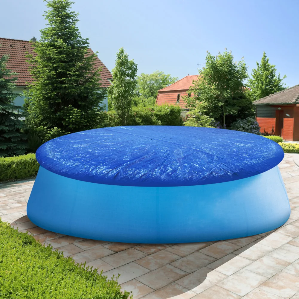 

IMIKEYA Round Pool Cover Swimming Pool Protective Cover Easy Set Pool Cover (Blue 305cm)