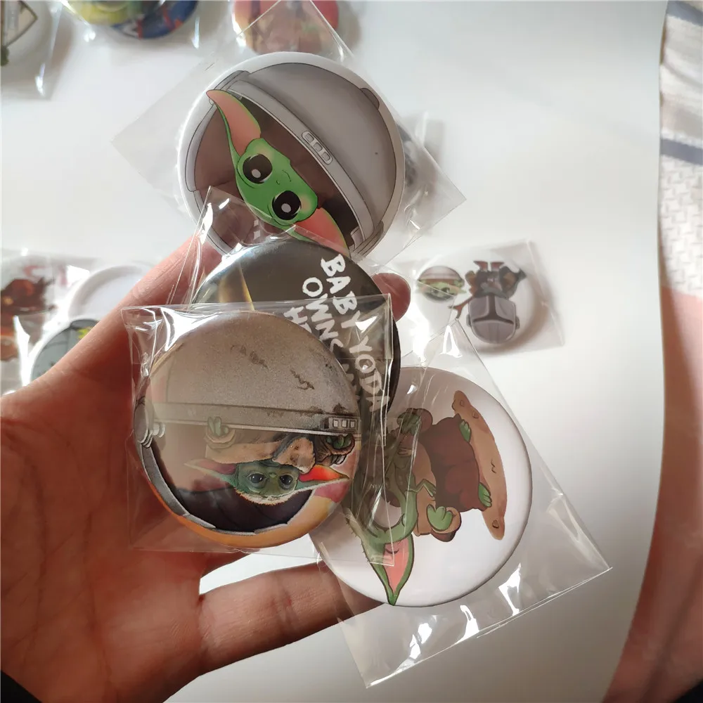 Брошь йода из фильма Звездные войны Детская милый эмалированный рюкзак с