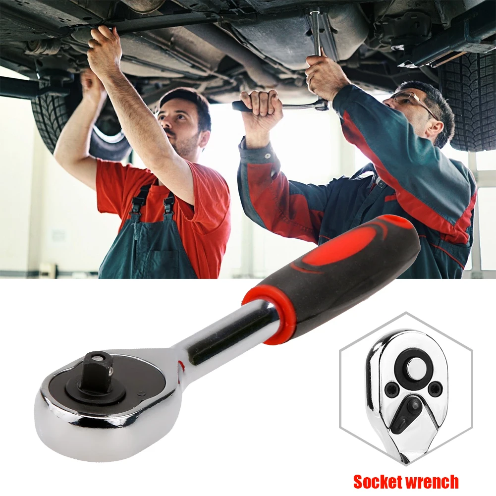 

Набор гаечных ключей с храповым механизмом из хромированной стали, гаечный ключ 1/4, 3/8, 1/2, торцевой ключ комплект ключей, инструмент для ремо...