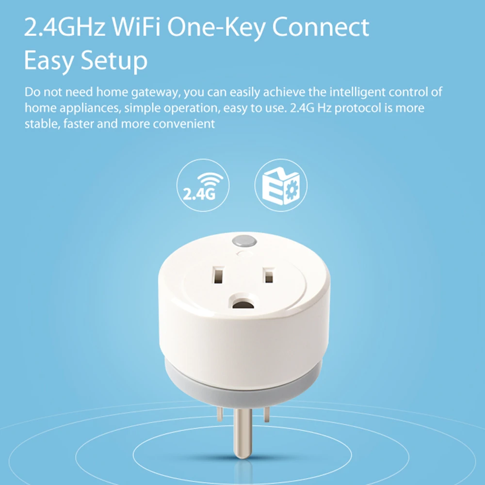 Умная розетка с американской вилкой умный адаптер Wi Fi 16 А/10 А прибор