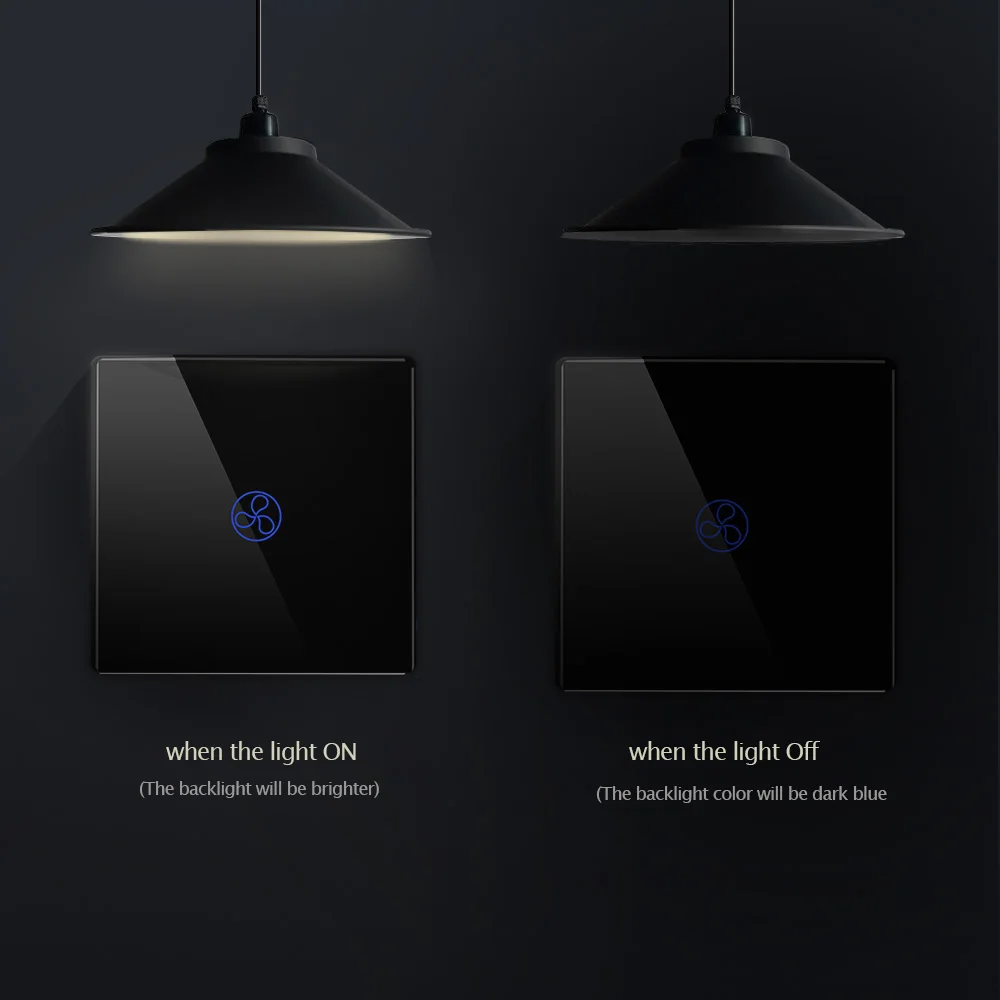 ЕС 1G 2G 3G контроллер вентилятора настенный вентилятор сенсорный выключатель