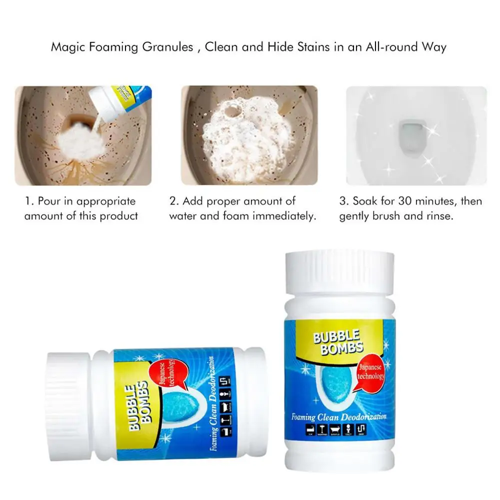 3 шт. вспенивающие Бомбочки для чистки туалета | Дом и сад