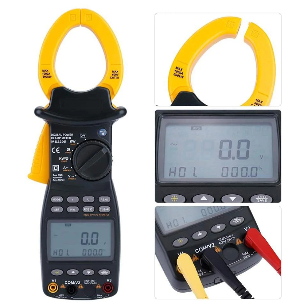 Мультиметр MASTECH MS2205 трехфазный цифровой измеритель зажима Гармонический