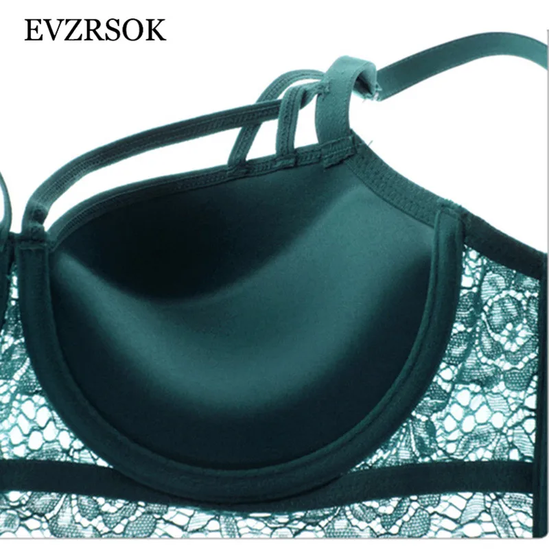 2019 новый популярный черный кружевной бюстгальтер хлопок Глубокий V белый 3/4 чашка