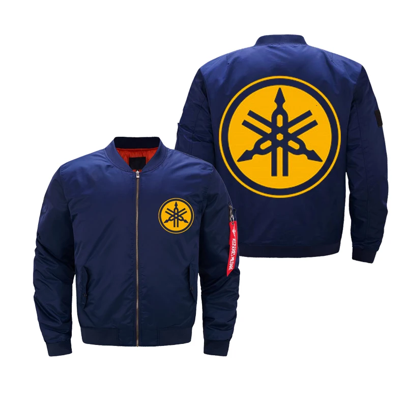 New Men Bomber Jacket Army Military Flight Pilot Jackets Print Logo Waterproof Coat Autumn fashion padded Outerwear dropship | Мужская