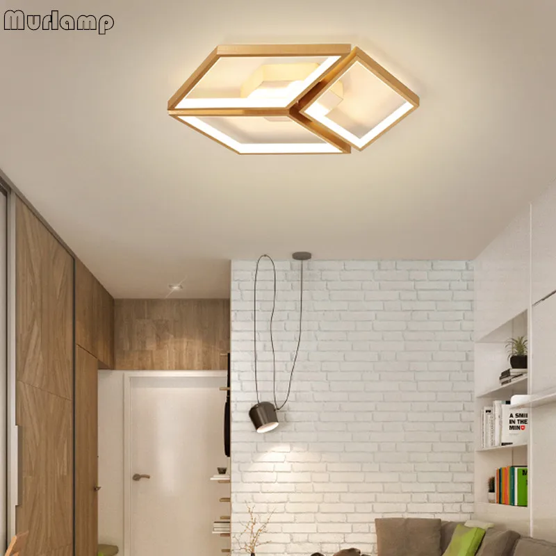 Потолочный светодиодный светильник в современном стиле золотая нестандартная