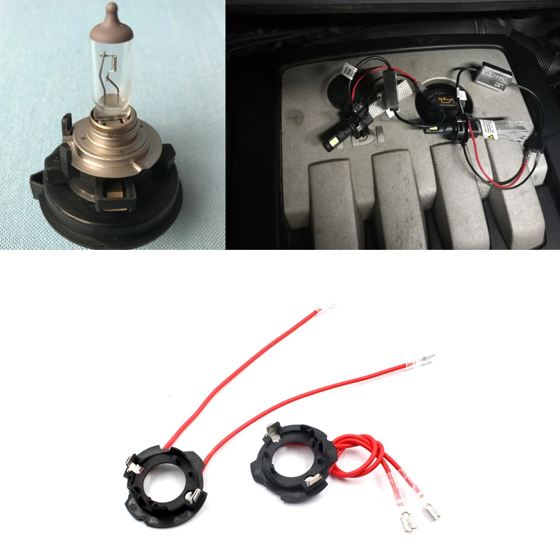 Светодиодный адаптер для фар H7 Volkswagen Golf 5 светодиодный зажим конверсии|adaptador|adaptador