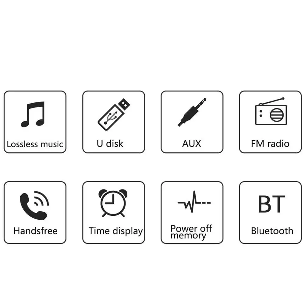HiMISS Bluetooth винтажный автомобильный Радио MP3-плеер Стерео USB AUX классический автомобильный стерео аудио