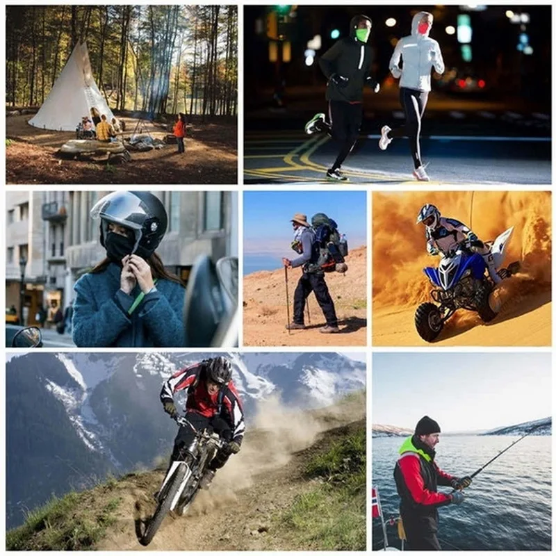 

Outdoor Seamless Riding Face Cover Motorcycle Earmuffs Scarf Windproof Turban Accessories Sports Scarf Bandana Neck Cover
