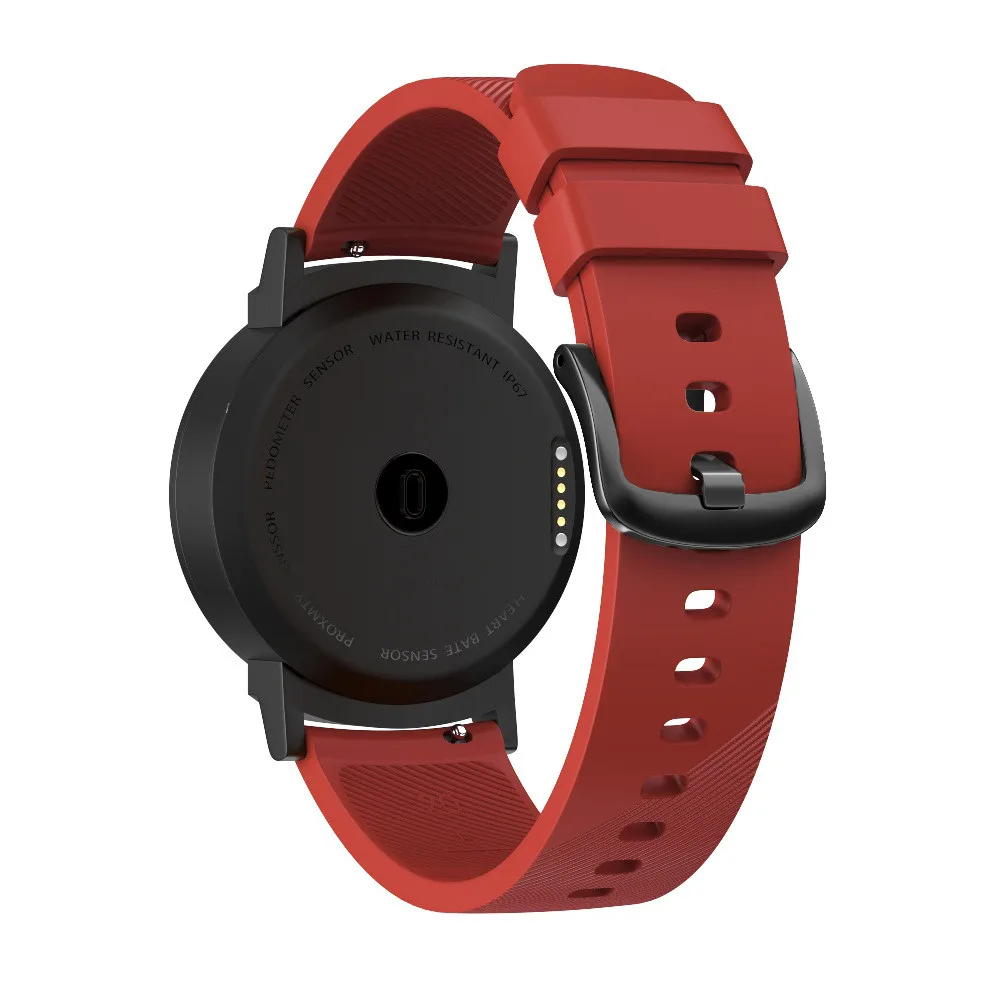 Большой сменный силиконовый ремешок для браслета Ticwatch E ремешок для наручных часов 6 цветов 20 мм 19Nov06