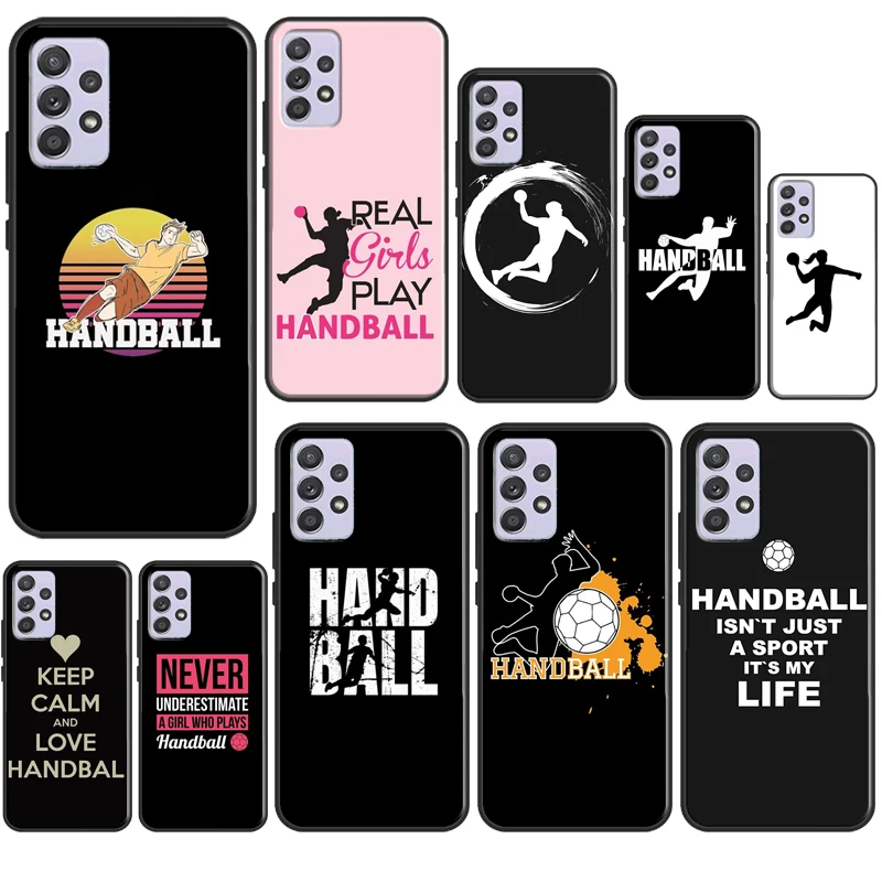 

Handball Sport Case For Samsung A12 A22 A32 A42 A52 A72 A02S A03S A31 A51 A71 A50 A70 A21S Cover Shell