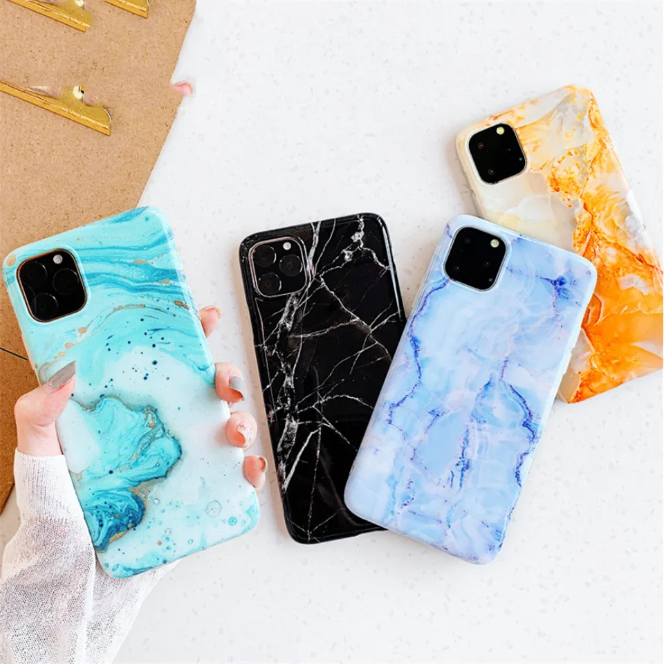 DTLeaf мраморный чехол для iPhone 11 Pro Max задняя крышка на huawei P20 Lite P30 Телефон Coque мягкий