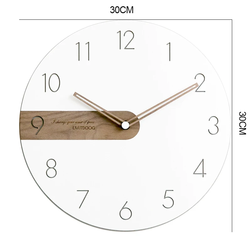 Скандинавские настенные часы современный дизайн минималистичный гостиная