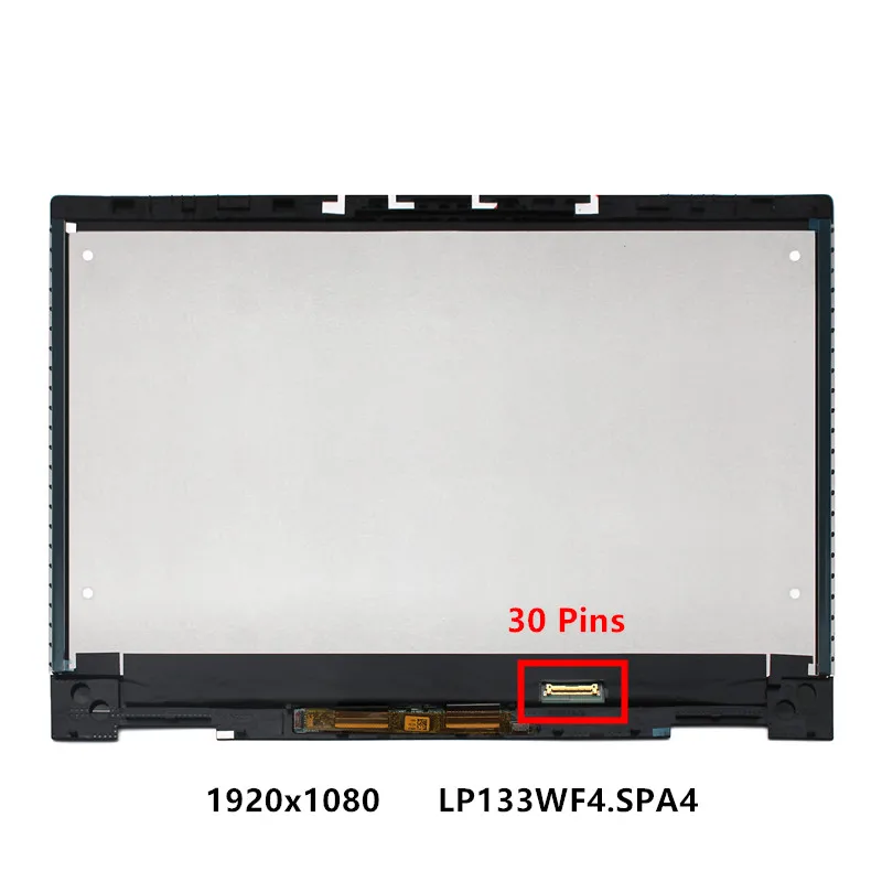 ЖК-экран с сенсорным дигитайзером для hp ENVY 13-ag0004nf 13-ag0010nf 13-ag0011nf 13-ag0012nf 13-ag0013nf 13-ag0999nf - Цвет: 1920x1080 30 Pins