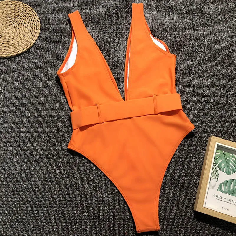 Слитный купальник с пряжкой и высоким вырезом 2021 женская одежда для плавания