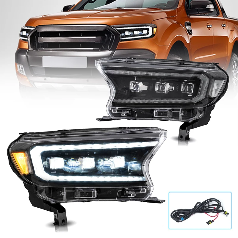 

Car Lamp Assembly For Ford Ranger 2015 2016 2017 2018 2019 2020 T6 T7 Headlights Full LED Front Lights Dynamic Turn Signal
