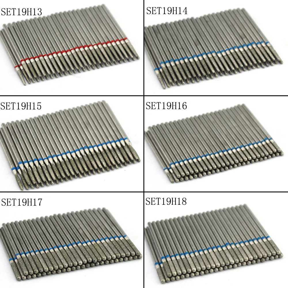 50 шт алмазные фрезы для маникюра кутикулы чистке с алмазным напылением Фрезер