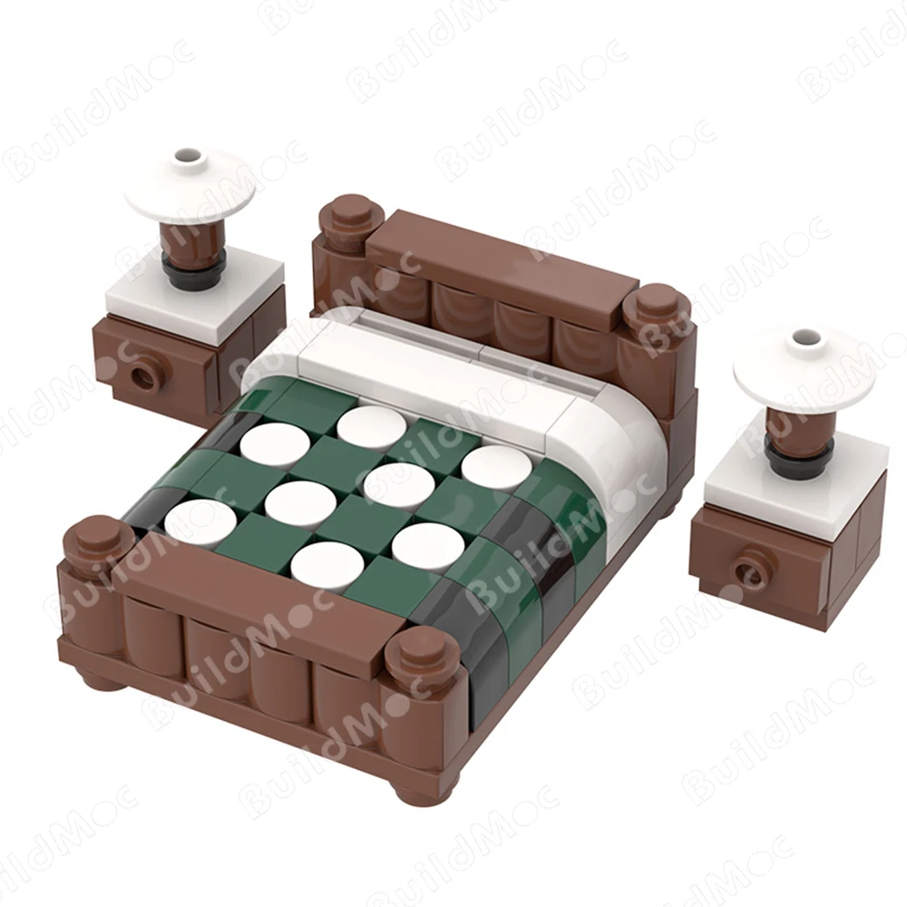 

City House Sitting Room Furniture Sofa Table DIY Building Blocks Bricks Toys Accessories Decorate high-tech Bricks Bulk Model