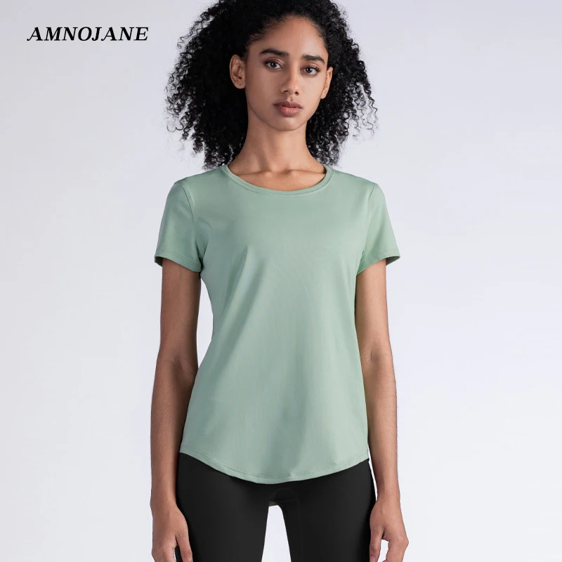 Кроп топ для йоги Спортивная Женская футболка спортзала бега тренировочная
