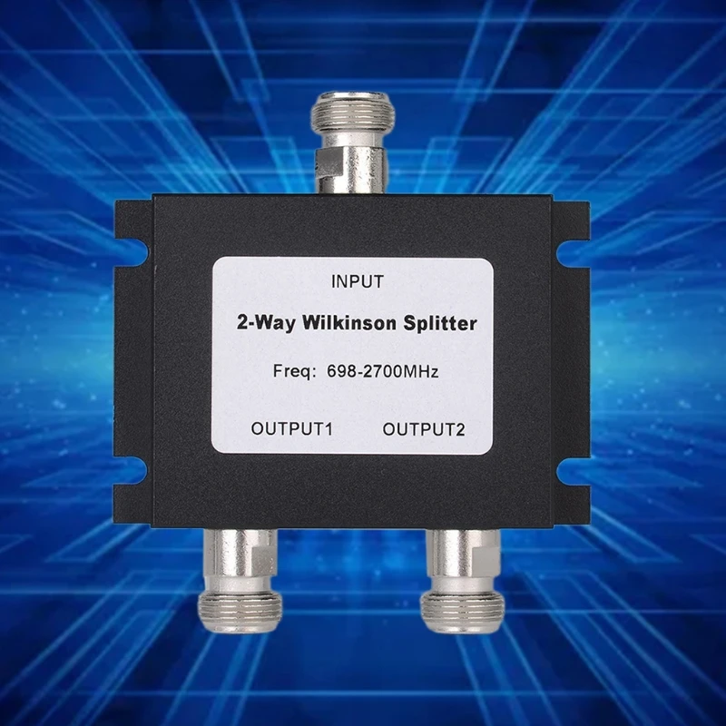 

Microstrip Power Splitter 2-Way N Female 698-2700MHZ Power Divider for Signal Booster/Repeater/Walkie Talkie X37B