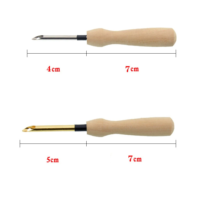 Игла для вышивания и шитья с деревянной ручкой игла ручка инструмент валяние