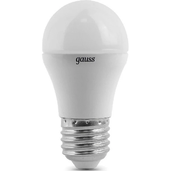 Лампа GAUSS LED Globe E 27 6.5W 2700 K 105102107|Новизна освещения| |