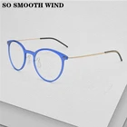 Hand-Made датский бренд дизайн Ультра-легкие очки Рамка Для мужчин Для женщин Для мужчин близорукости, очки с диоптриями круглые очки Oculos De Grau 6537